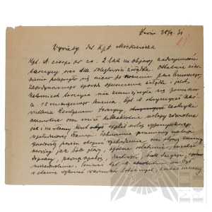 II RP - Medical Opinion of the Chief Physician of the 3rd Airborne Regiment Issued to Capt. Pilot Joseph Mickiewicz.