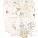 II RP/III Reich/PRL - Documents, including: Civil Status Records, School Certificates - Families: of Bachamn, Dziengielewski, Wojtowicz, Kordowski. Torun, Reisenburg, Pieniążkowo.