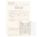 II RP/III Rzesza/PRL - Dokumenty, w tym: Akty Stanu Cywilnego, Świadectwa Szkolne - Rodzin: Bachamnów, Dziengielewskich, Wojtowiczów, Kordowskich. Toruń, Reisenburg, Pieniążkowo.