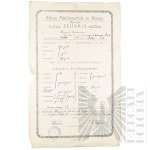 II RP/III Rzesza/PRL - Dokumenty, w tym: Akty Stanu Cywilnego, Świadectwa Szkolne - Rodzin: Bachamnów, Dziengielewskich, Wojtowiczów, Kordowskich. Toruń, Reisenburg, Pieniążkowo.