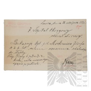 II RP - Service documentation of Capt. pil. Józef Mickiewicz, 3rd Aviation Regiment, Poznań - Ławica.
