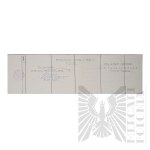II RP - Roczne Uzupełnienie Listy Kwalifikacyjnej za rok 1933 gen. bryg. Jerzego Ferek-Błeszyńskiego.