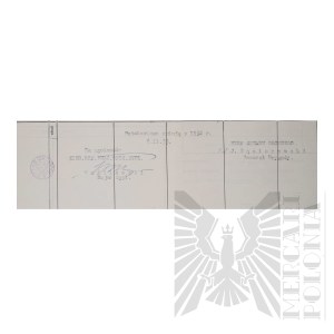II RP - Annual Addendum to the Qualification List for 1933 by Brig. Gen. Jerzy Ferek-Bleszynski.