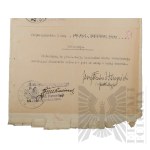 II RP - Trzy Deklaracje gen. bryg. Jerzego Ferek-Błeszyńskiego: o Złożeniu Przysięgi w Wojsku Polskim, o Zaznajomieniu się z Regulaminem Służby oraz o Przyjęciu Rozkazu.