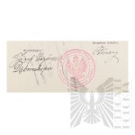 II RP - Zaświadczenie Państwowych Kursów Wakacyjnych dla Nauczycielstwa Szkół Powszechnych Okręg Szkolny Pomorski o Odbyciu Wakacyjnego Kursu Fizycznego dla Włodzimierza Downara.