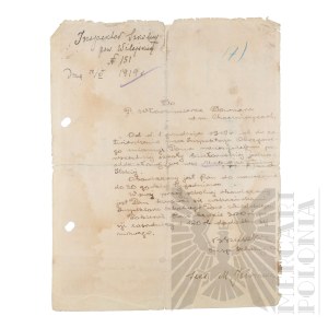 II RP - Appointment as a Teacher in 1919. Vladimir Downar.