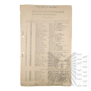 II RP - List of Students in the School Year of 1937/1938 of the Pedagogical Institute of the Polish National Academy of Sciences (Włodzimierz Downar).