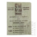 II RP - Koperta na Odznaczenie, Firma Drago (Francja).
