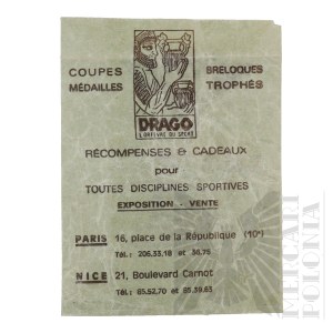 II RP - Envelope for Decoration, Drago Company (France).