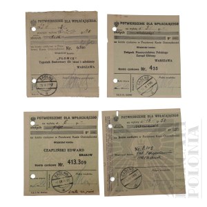 II RP - Set of Confirmation of Payments Made by Jerzy Downar.