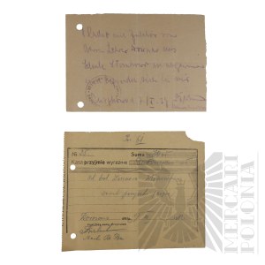 II RP - Set of Receipts by Jerzy Downar.