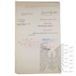 II RP - Meldunek kpt. pil. Józefa Mickiewicza, 3 Pułk Lotniczy, Poznań - Ławica.