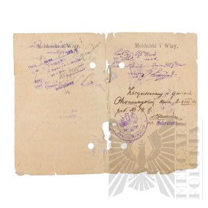 II RP - Fragment Dowodu Osobistego Włodzimierz Downara. Wilejka.