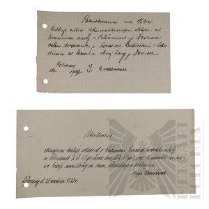 II RP - Vladimir Downar. Cash Receipt. Połoczany.