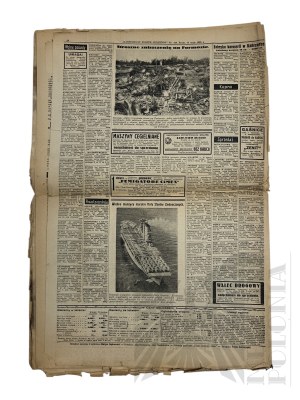 II RP - Illustrowany Kurier Codzienny of May 15, 1935, Informing on the Death of Marshal Jozef Pilsudski, Krakow.