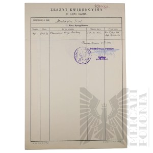 II RP - Record Notebook of Capt. Pilot Joseph Mickiewicz.