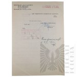 II RP - Odpis Pisma Ministra Spraw Wojskowych Marszałka Józefa Piłsudskiego do Dowódcy Okręgu Korpusu nr VII w Poznaniu, w Sprawie Przeniesienia w Stan Spoczynku, po Dwóch Wypadkach Lotniczych kpt. pil. Józefa Mickiewicza.