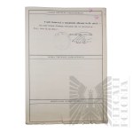 II RP - Roczne Uzupełnienie Listy Kwalifikacyjnej za rok 1935 gen. bryg. Jerzego Ferek-Błeszyńskiego.