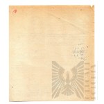 II RP - Orzeczenie Lekarskie VII Szpitala Okręgowego w Poznaniu dla kpt. pil. Józefa Mickiewicza.