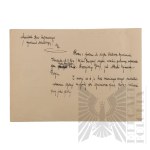 II RP - Wewnętrzny Wniosek Departamentu Intendentury Wydziału Emerytalnego o Przekazanie Akt Służbowych gen. bryg. Jerzego Ferek-Błeszyńskiego.