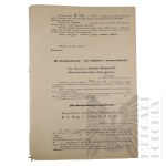 II RP - Karta Emerytalna kpt. pil. Józefa Mickiewicza, Poznań, Podpis ppłk. Eugeniusza Kalinowskiego - Ofiary Zbrodni Katyńskiej.