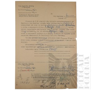 II RP - Letter from the Grodzka Tax Chamber in Warsaw to the Tax Chamber in Poznań.