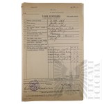 II RP - Lista Rewizyjna kpt. pil. Józefa Mickiewicza.