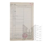 II RP - Roczne Uzupełnienie Listy Kwalifikacyjnej za rok 1920 gen. bryg. Jerzego Ferek-Błeszyńskiego. Dowództwo Dywizji Ochotniczej.