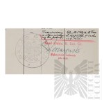 II RP - Karta Przebiegu Służby Wojskowej gen. bryg. Jerzego Ferek-Błeszyńskiego.