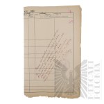 II RP - Roczne Uzupełnienie Listy Kwalifikacyjnej za rok 1930. Sztab Główny Oddział II gen. bryg. Jerzego Ferek-Błeszyńskiego.