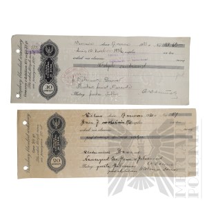 II RP - Set of Official Bill Blanks Issued by Vladimir Downar.