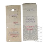 II RP - Zestaw Urzędowych Blankietów Wekslowych Wystawionych przez Włodzimierza Downara.