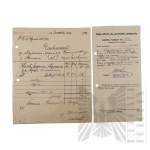 II RP - Zestaw Dokumentów z Wojewódzkiego Sanatorium dla Piersiowo Chorych w Smukale, Dotyczących Rodziny Downar.
