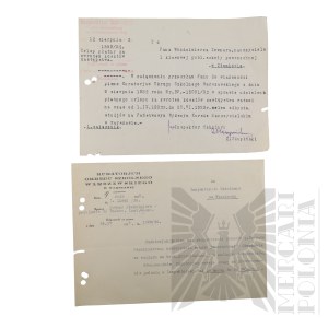 II RP - Dokumenty Służbowe Włodzimierza Downara.