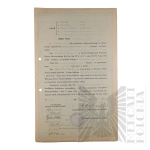 II RP - Certificate of Completion of the State Higher Teacher Training Course Issued to Vladimir Downar.