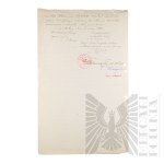 II RP - Odpis Świadectwa Państwowej Komisji Egzaminacyjnej dla Czynnych a Nie Wykwalifikowanych Nauczycieli Szkół Powszechnych w Wilnie Wystawionego dla Włodzimierza Downara.