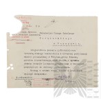 II RP - Zestaw Dokumentów Służbowych Włodzimierza Downara.