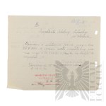 II RP - Zestaw Dokumentów Służbowych Włodzimierza Downara.