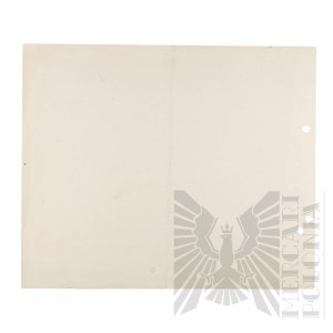 II RP - Diploma of the National Labor Committee for the National Loan of 1933.