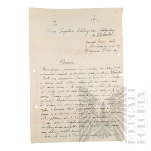 II RP - Application for Transfer of Service by Włodzimierz Downar. Wloclawek.
