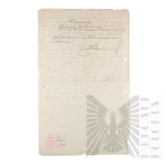 II RP - Odpis Notarialny Dokumentu Tożsamości Włodzimierza Downara. Wilejka.