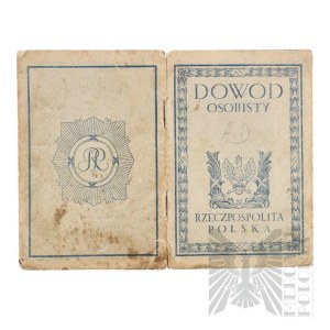 II RP - Dowód Osobisty Anny Downar. Wilejka.