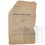 II RP - Orzeczenie Lekarskie wraz z Innymi Dokumentami kpt. pil. Antoniego Misejuka Ofiary Zbrodni Katyńskiej.