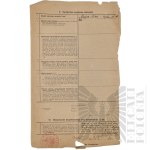 II RP - Lista Rewizyjna kpt. pil. Antoniego Misejuka Ofiary Zbrodni Katyńskiej.