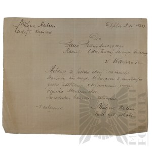II RP - Request of Capt. Pilot Antoni Misejuk Victim of the Katyn Massacre to Change the Date of the Medical Commission. Deblin.