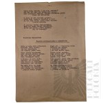 II RP - Maszynopis Wierszy Bogusława Szula pt. Lamenty Podbiegunowe oraz Eugeniusza Małaczewskiego pt. Mogiłom Archangielskim i Murmańskim.