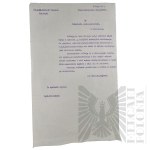 II RP - 2 Meldunki St. Żand. Tadeusza Kawałka do Komendanta Posterunku Żandarmerii Wojskowej w Krzemieńcu.