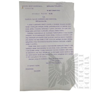 II RP - Secret Order of the II Corps District Command to All P.K.U.'s.