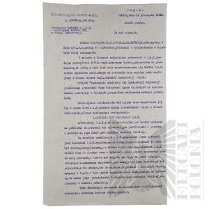 II RP - Copy of the Strictly Secret Order of the Minister of Military Affairs Transmitted by the Commander of Corps District No. II to the Commanders of the P.K.U.
