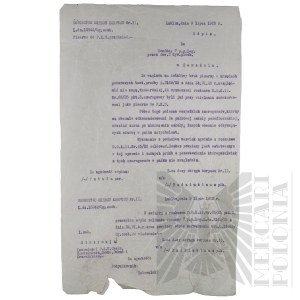 II RP - Copy of the Letter of the Corps District Command No. II to the Commander of the 7th Legion Infantry Regiment by the Commander of the 3rd Infantry Division. Lublin.